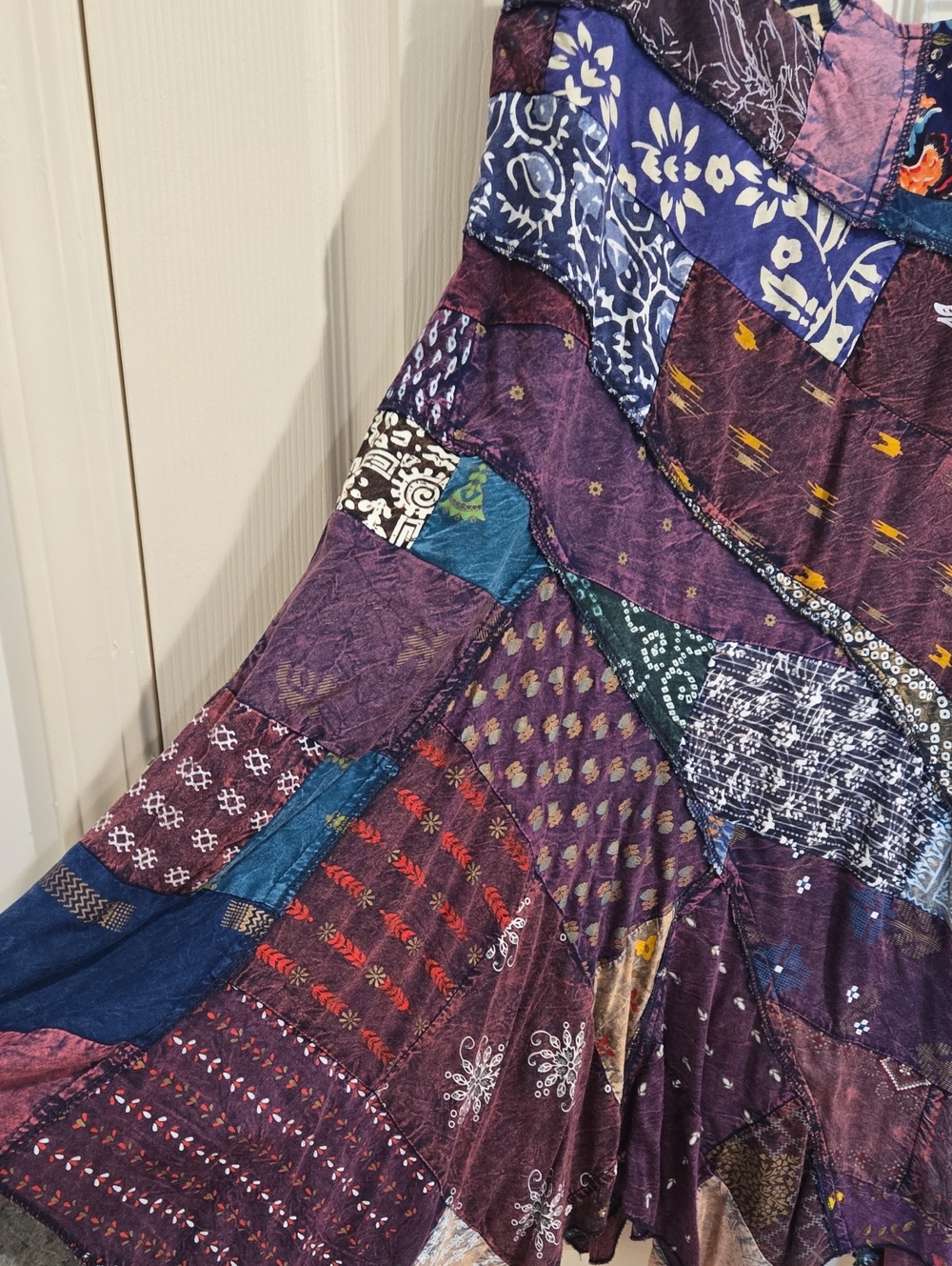 Jaded Gypsy Patchwork Skirt Size L/XL - Picture 6 of 10